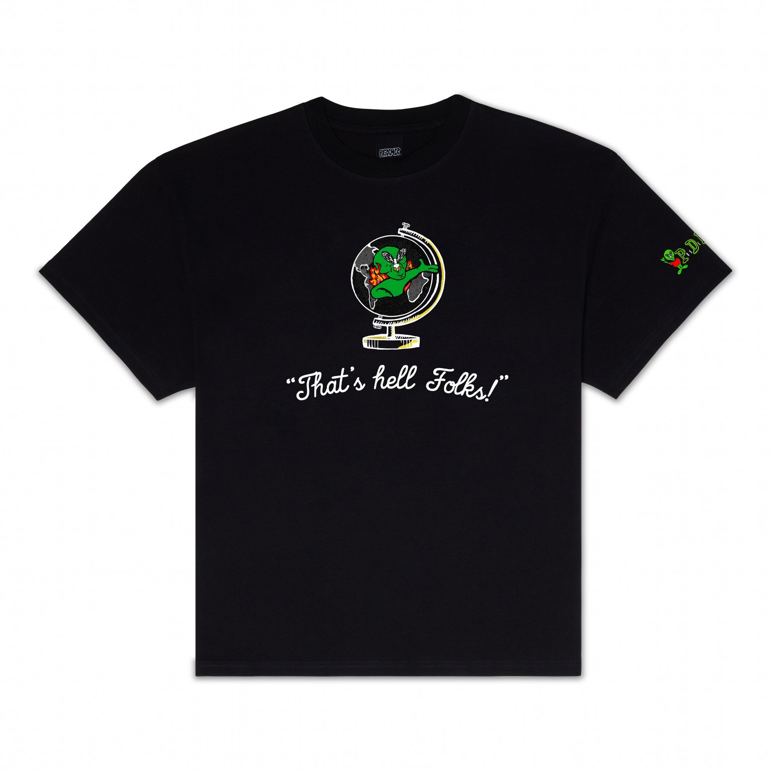 PAS DE MER/ѥɥHELL FOLKS T-SHIRT T / BLACK