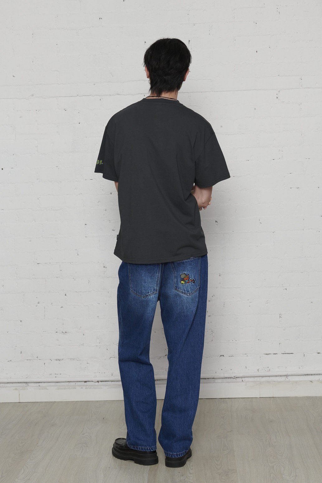 PAS DE MER/ѥɥHELL FOLKS T-SHIRT T / BLACK