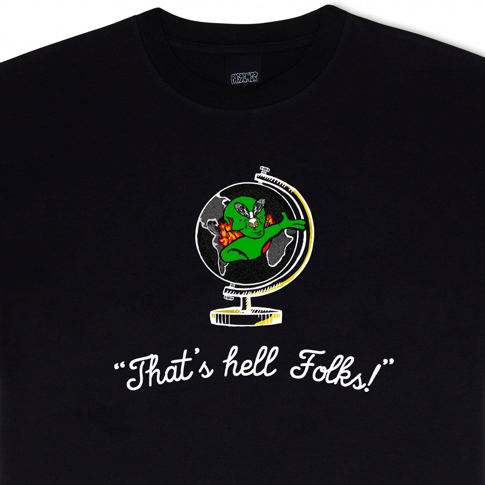 PAS DE MER/ѥɥHELL FOLKS T-SHIRT T / BLACK