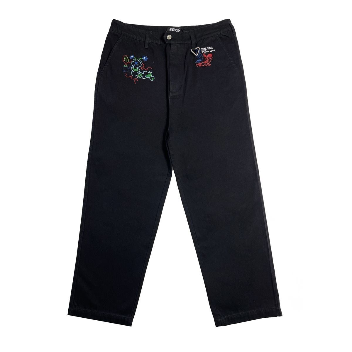 ��PAS DE MER/�ѥɥ����CATERPILLAR PANTS �ǥ˥�ѥ�� / BLACK
