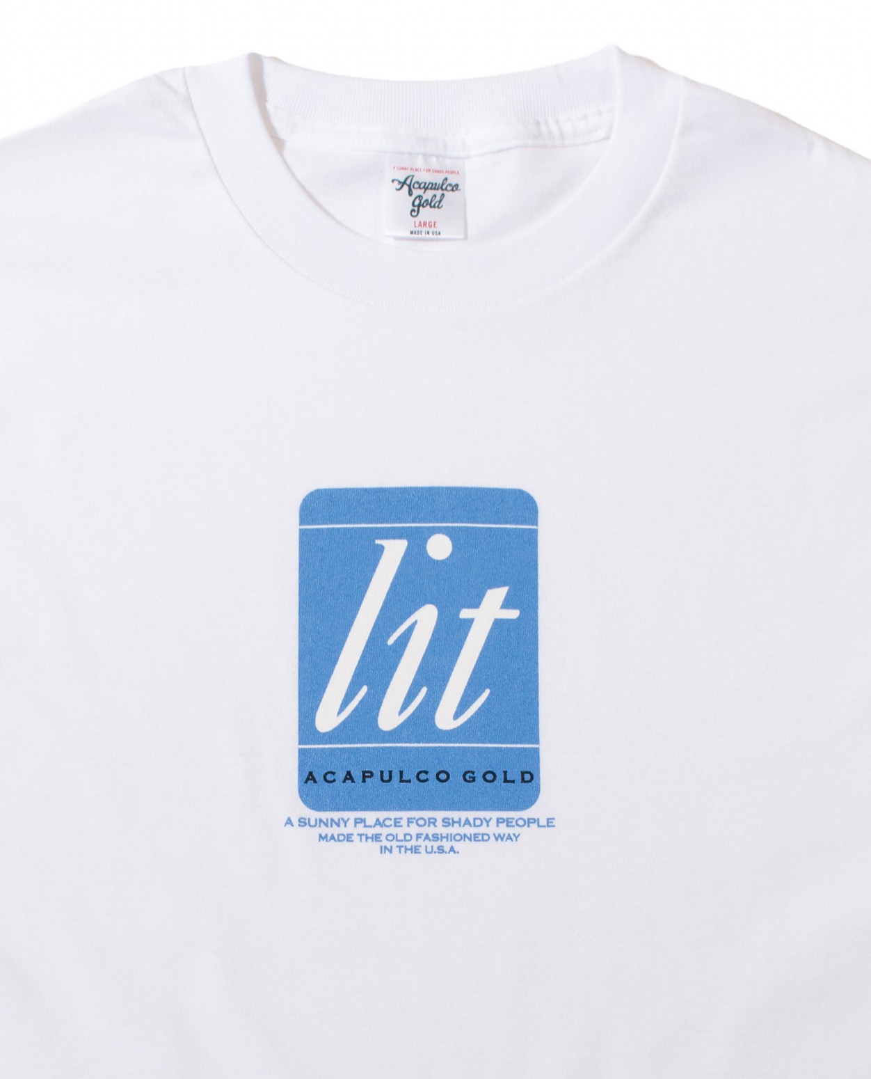 ��ACAPULCO GOLD/�����ץ륳 ������ɡ�LIT UP TEE T����� / WHITE