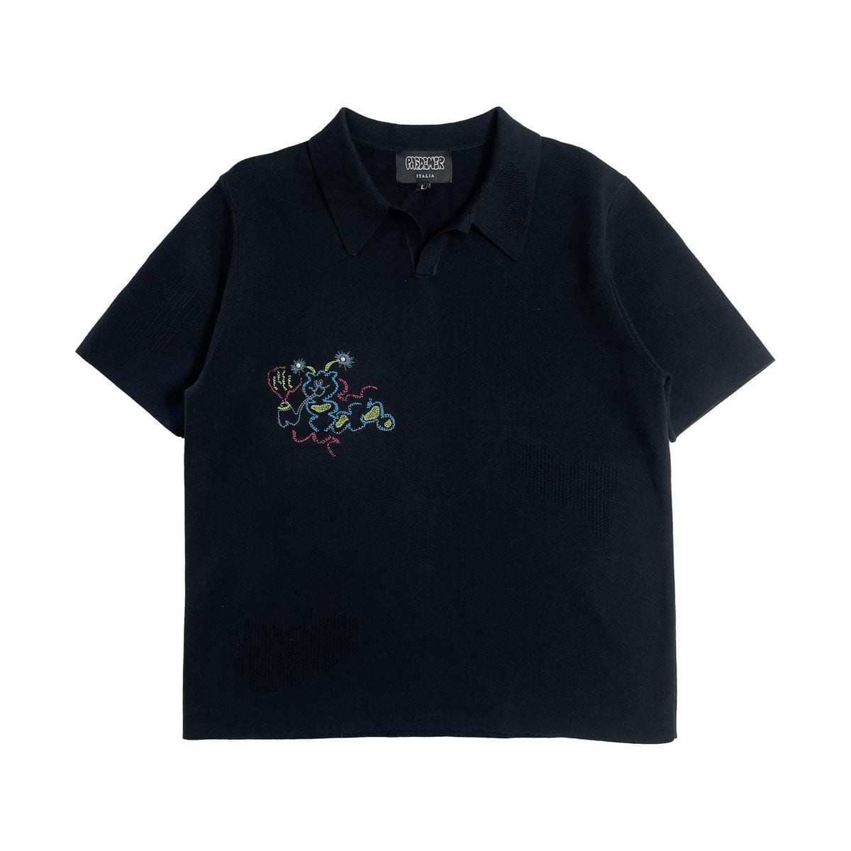 ��PAS DE MER/�ѥɥ����CATERPILLAR POLO �ݥ������ / BLACK