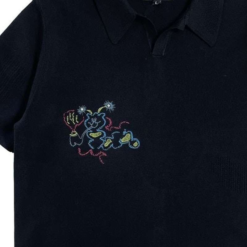 ��PAS DE MER/�ѥɥ����CATERPILLAR POLO �ݥ������ / BLACK