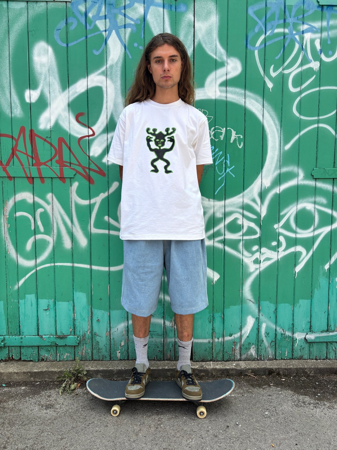 ��SEX SKATEBOARDS/���å����������ȥܡ��ɡ�HEADS GUY TSHIRT T����� / WHITE