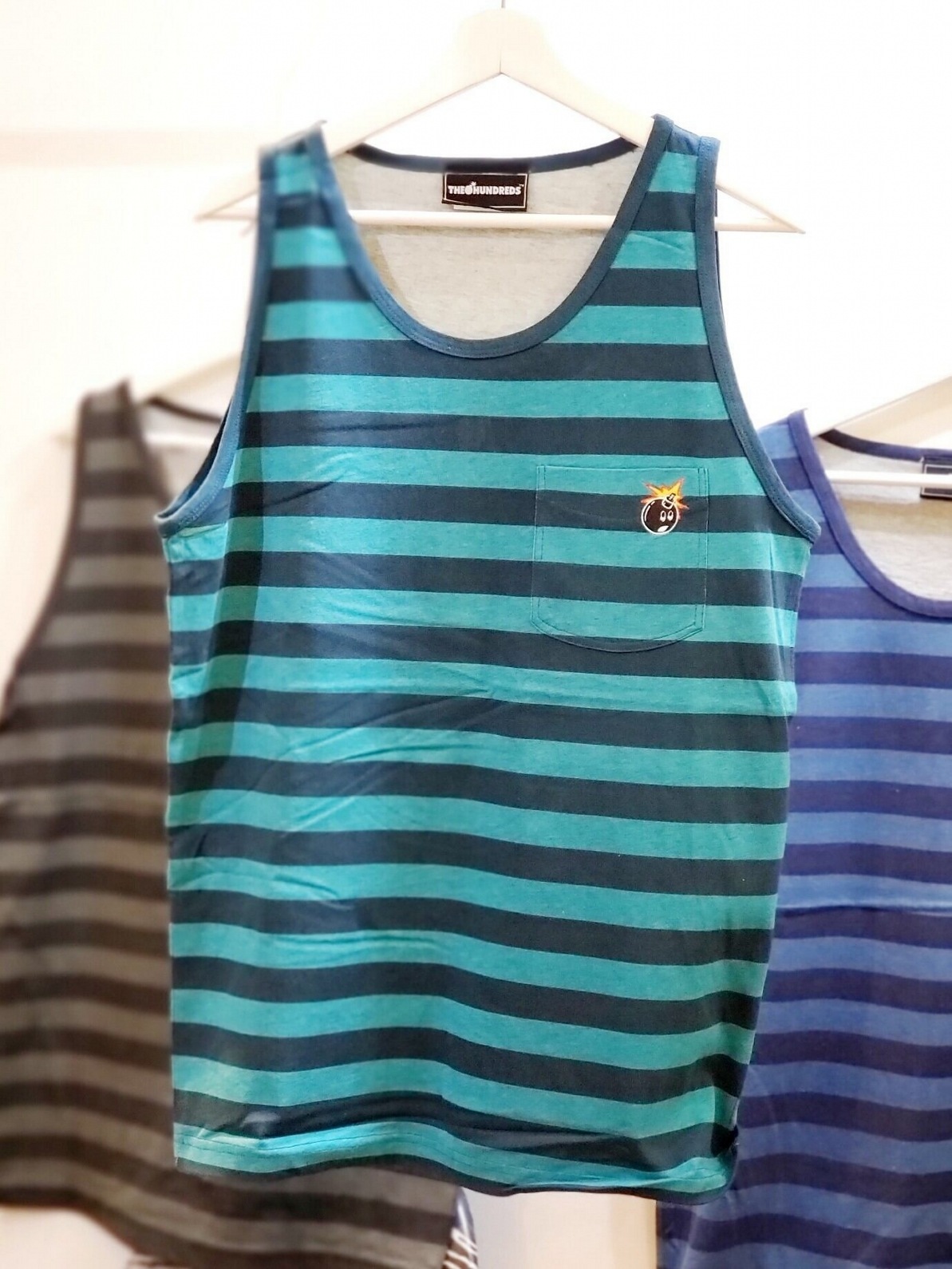 THE HUNDREDS/ϥɥåġOVERS TANK 󥯥ȥå / BLUE/TEAL
