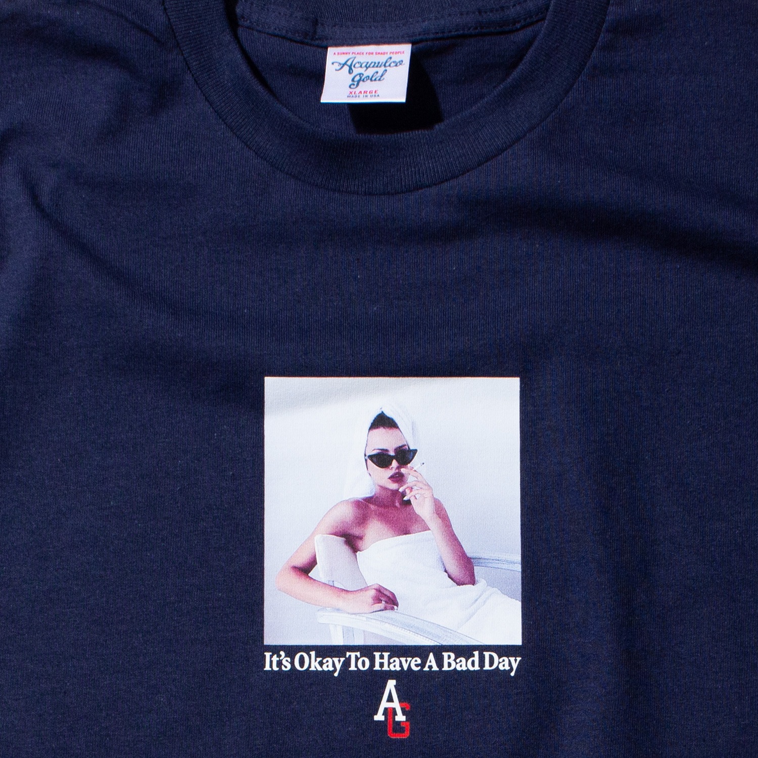 ACAPULCO GOLD/ץ륳 ɡBAD DAY TEE T / NAVY ͥӡ