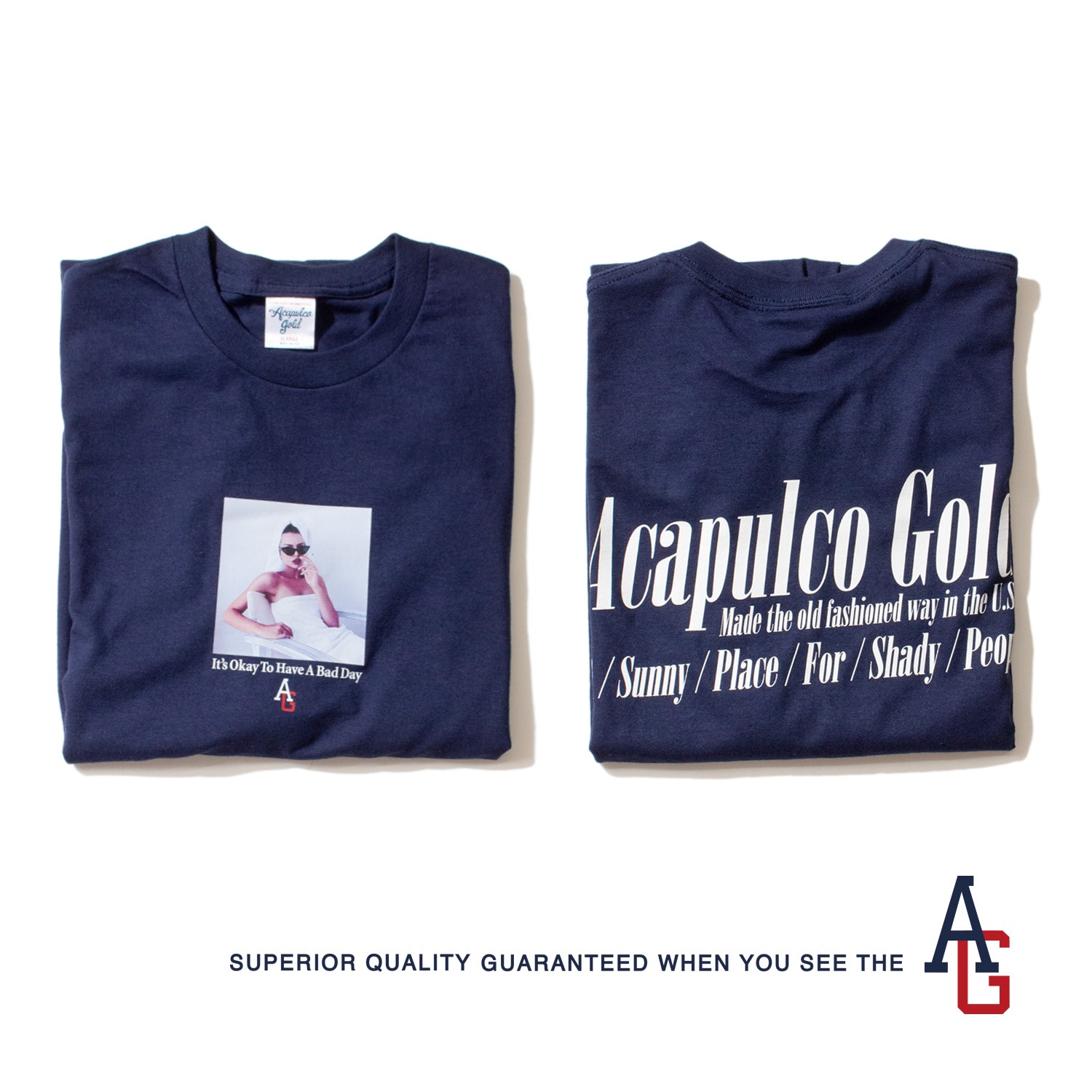 ACAPULCO GOLD/ץ륳 ɡBAD DAY TEE T / NAVY ͥӡ