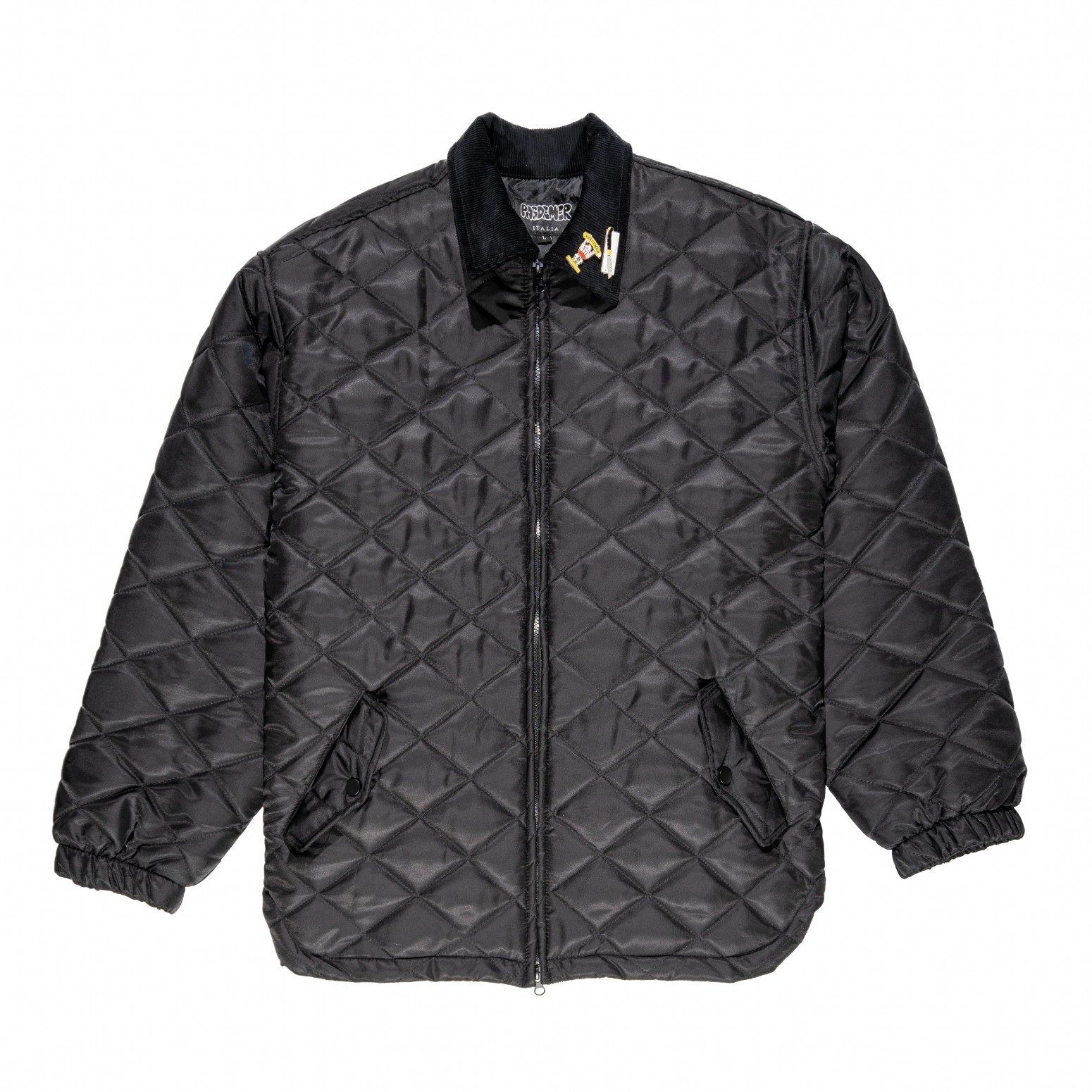 PAS DE MER/ѥɥLOGO JACKET 㥱å / BLACK