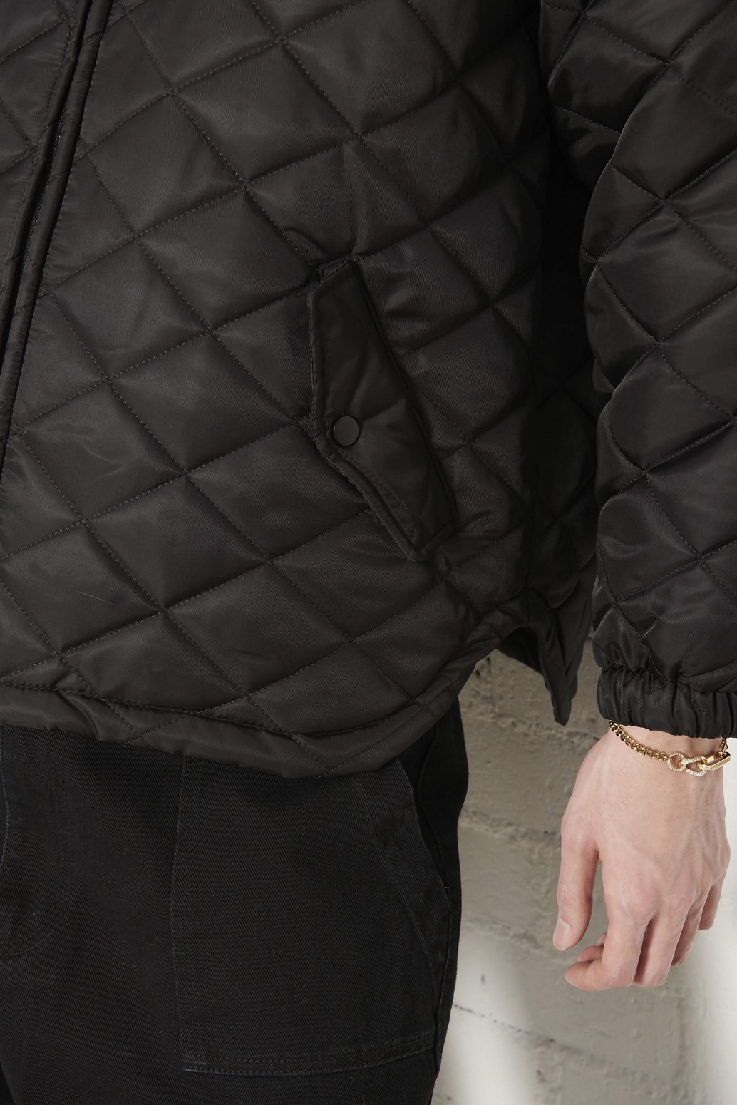 PAS DE MER/ѥɥLOGO JACKET 㥱å / BLACK