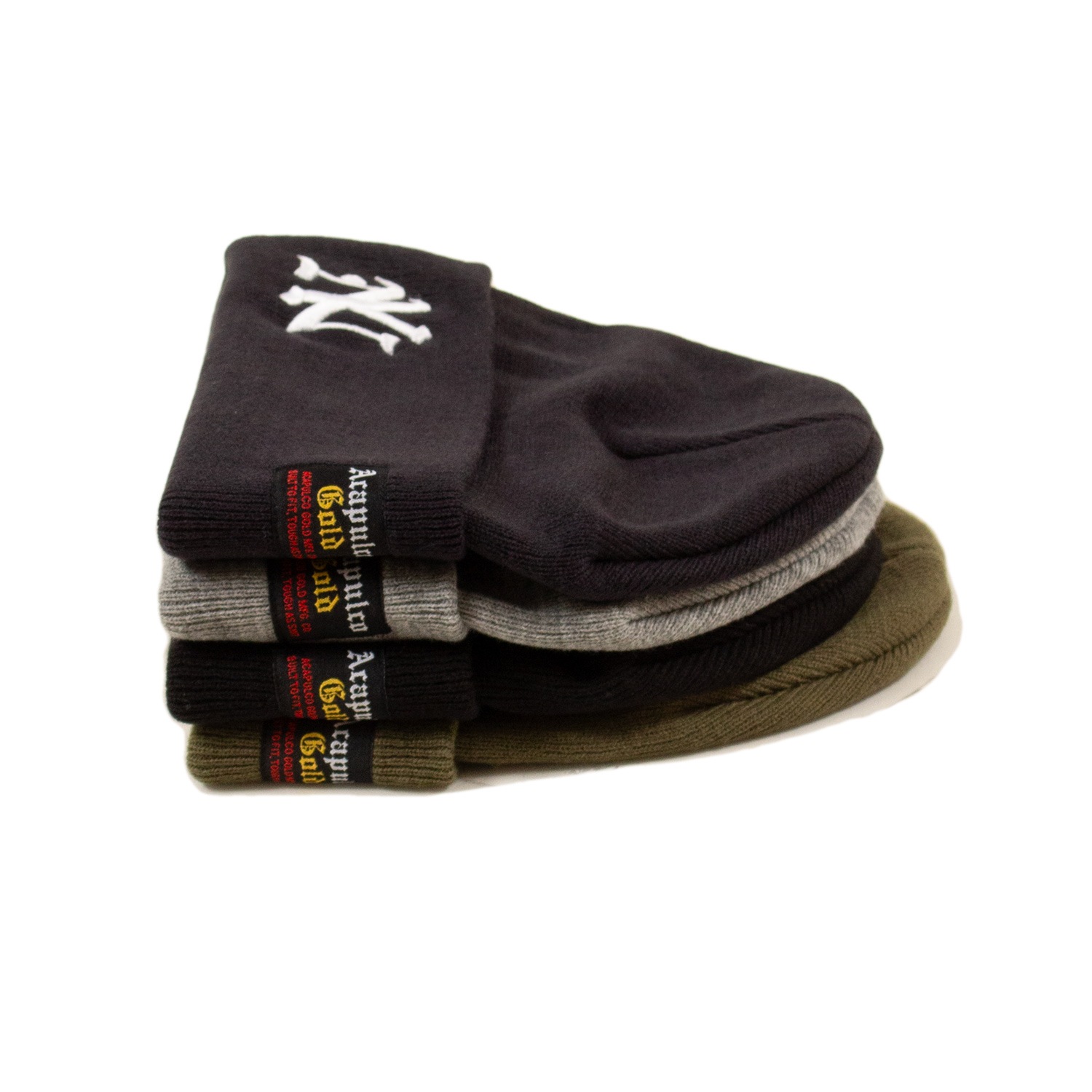 ��ACAPULCO GOLD/�����ץ륳 ������ɡ�NY LOGO BEANIE �˥å�˹ / HEATHER GREY ���졼