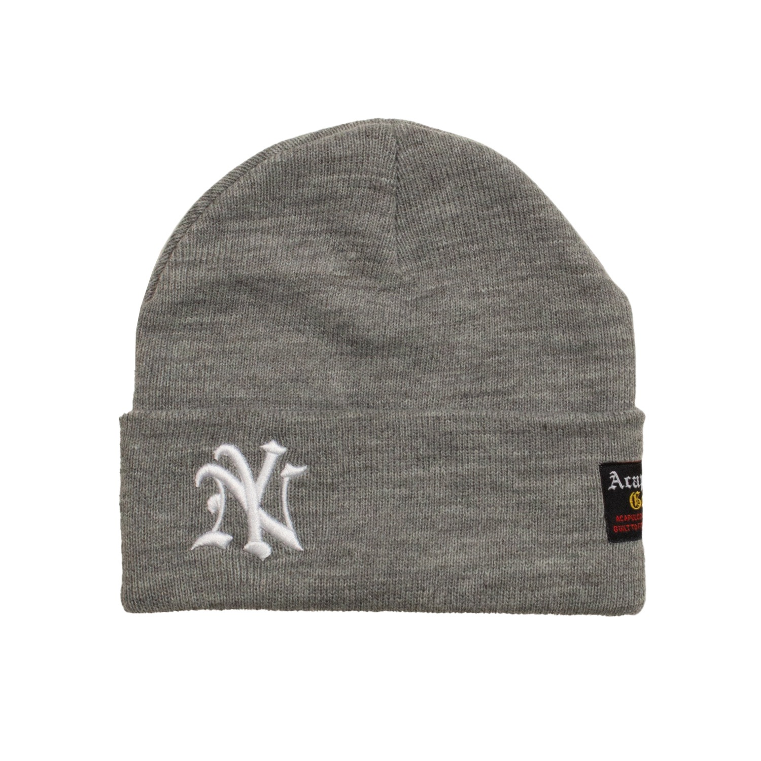 ��ACAPULCO GOLD/�����ץ륳 ������ɡ�NY LOGO BEANIE �˥å�˹ / HEATHER GREY ���졼