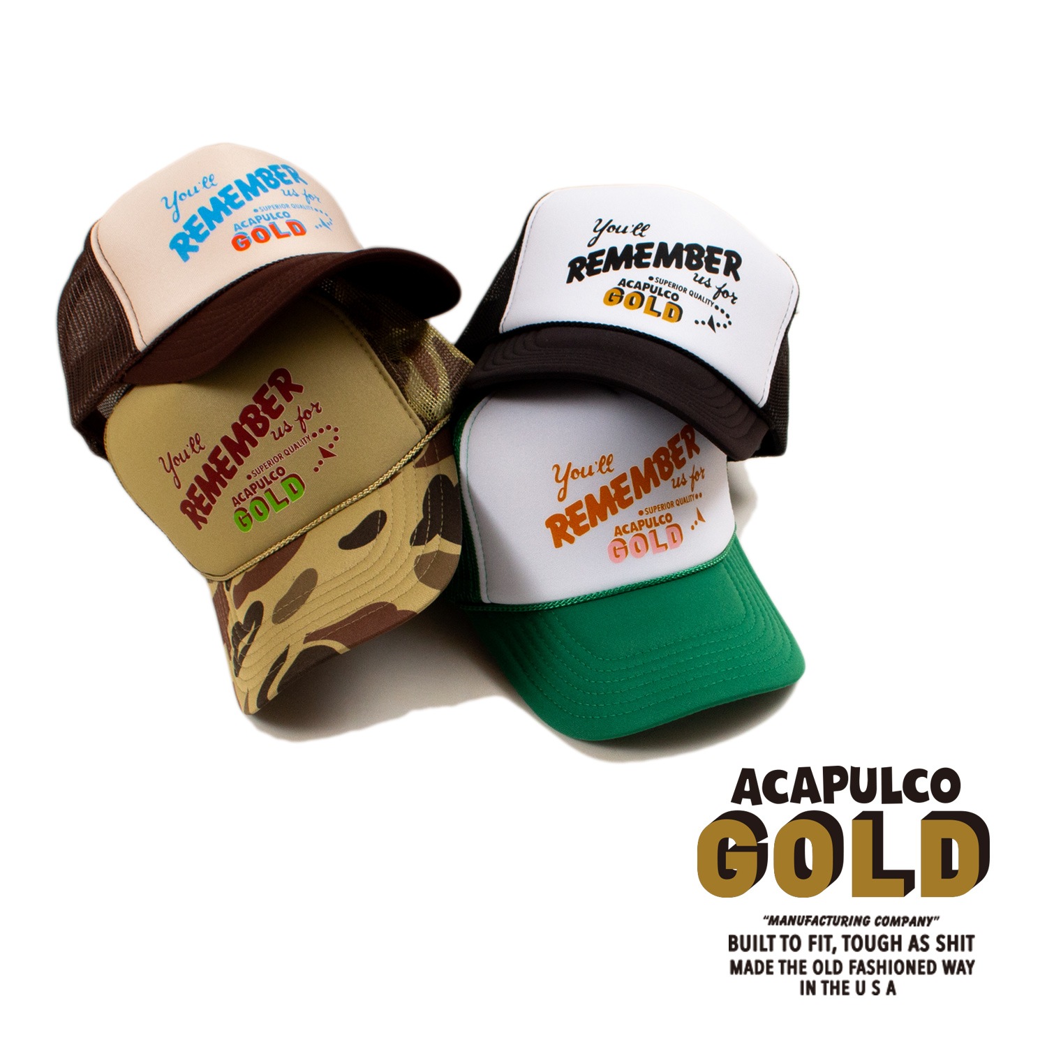 ACAPULCO GOLD/ץ륳 ɡQUALITY CONTROL TRUCKER HAT ʥåץХåå / BEIGE/BROWN