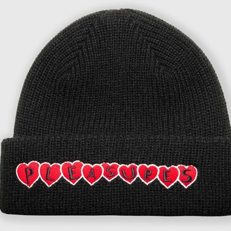 ��PLEASURES/�ץ쥸�㡼����HEARTS BEANIE �˥å�˹ / BLACK
