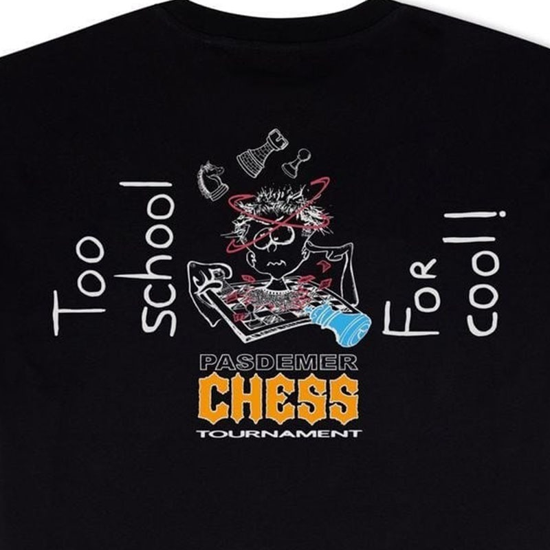 ��PAS DE MER/�ѥɥ����CHESS T-SHIRT T����� / BLACK