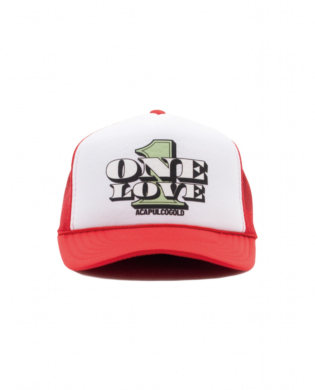 ��ACAPULCO GOLD/�����ץ륳 ������ɡ�ONE LOVE TRUCKER CAP ����å� / RED/WHITE