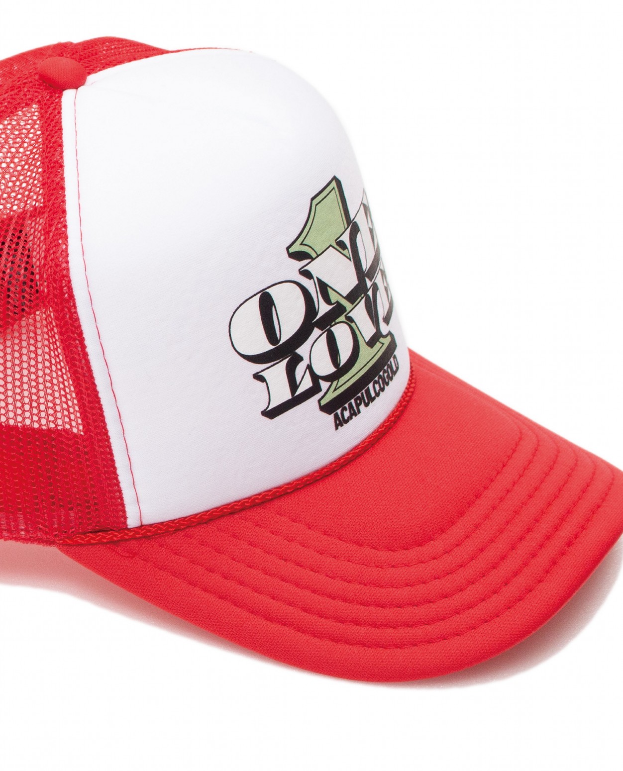 ��ACAPULCO GOLD/�����ץ륳 ������ɡ�ONE LOVE TRUCKER CAP ����å� / RED/WHITE
