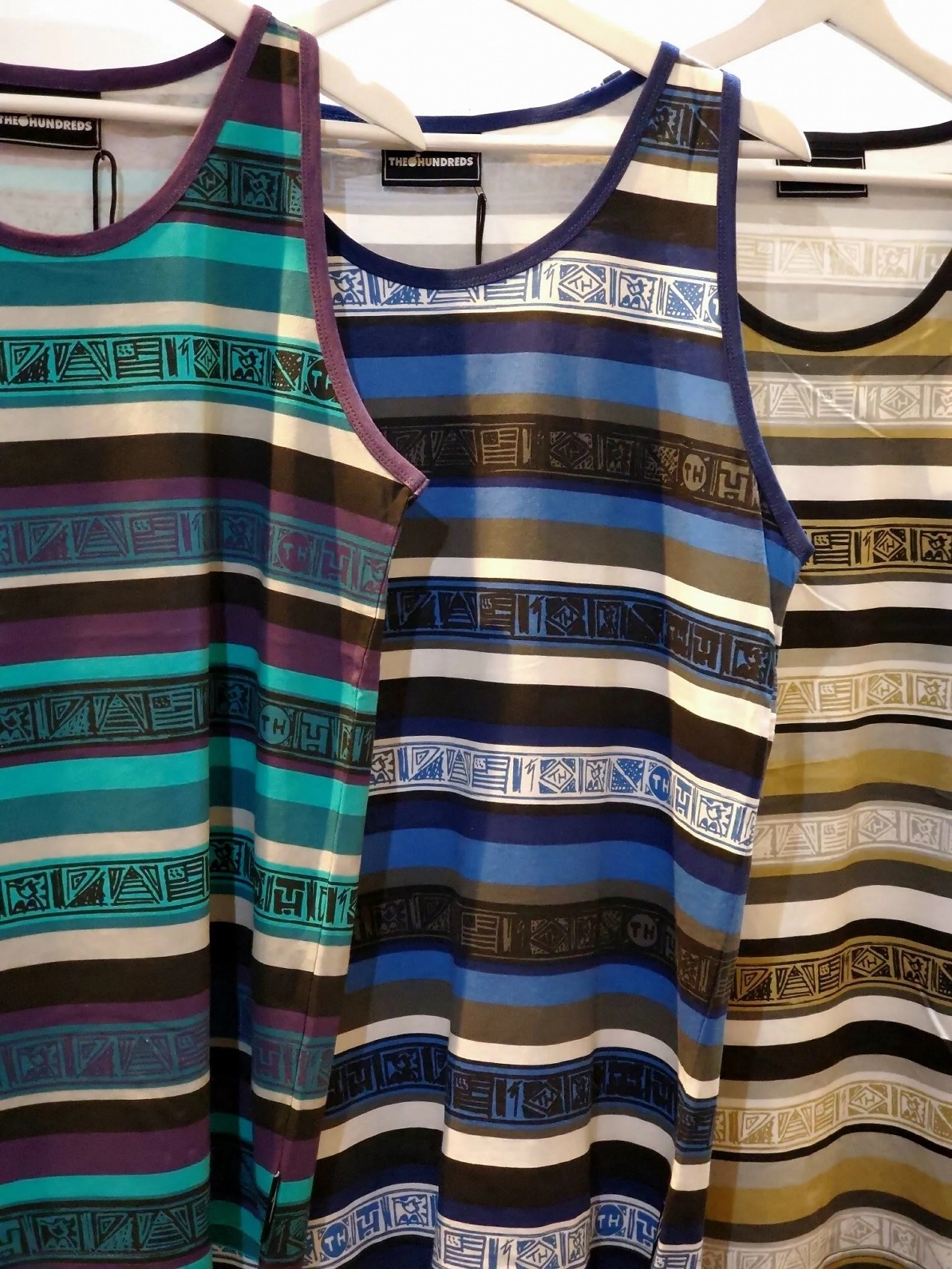 THE HUNDREDS/ϥɥåġTHREADS TANK 󥯥ȥå / AQUA/PURPLE