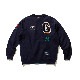 ��ACAPULCO GOLD/�����ץ륳 ������ɡ�APPLIQUE CREWNECK SWEATSHIRT ���롼�ͥå��������å� / NAVY �ͥ��ӡ�