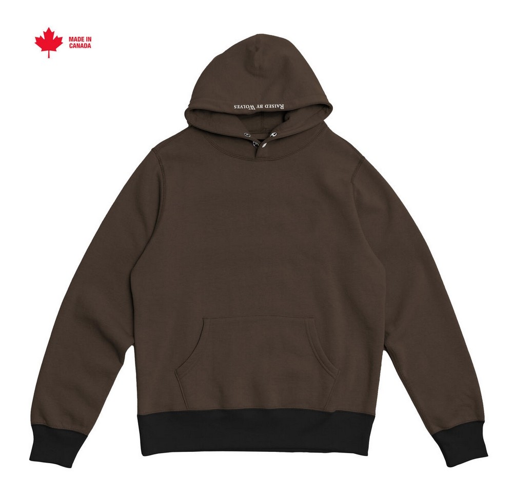 ��RAISED BY WOLVES/�쥤���ɥХ�����֥���CLASSIC SNAP HOODIE �ѡ����� / BROWN