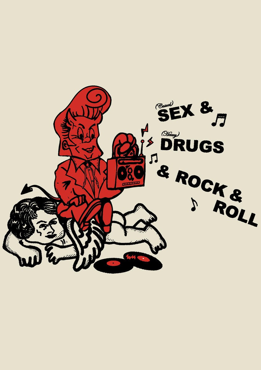 ��PAS DE MER/�ѥɥ����SEX, DRUGS TEE T����� / CREAM