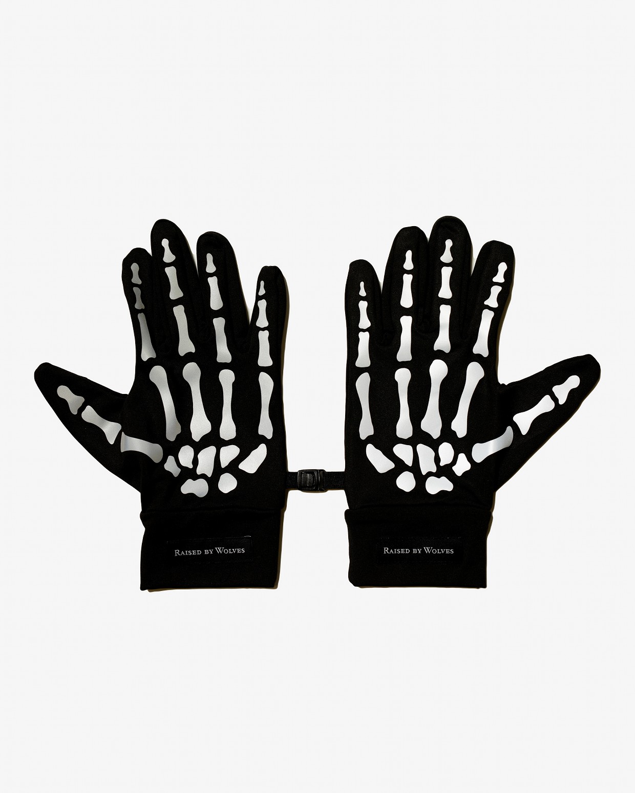 ��RAISED BY WOLVES/�쥤���ɥХ�����֥���SKELETON RUNNING GLOVES �������� / BLACK