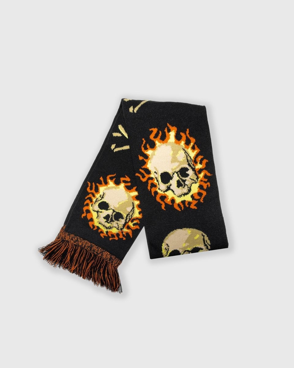 ��PLEASURES/�ץ쥸�㡼����ZINE SCARF �������� / BLACK