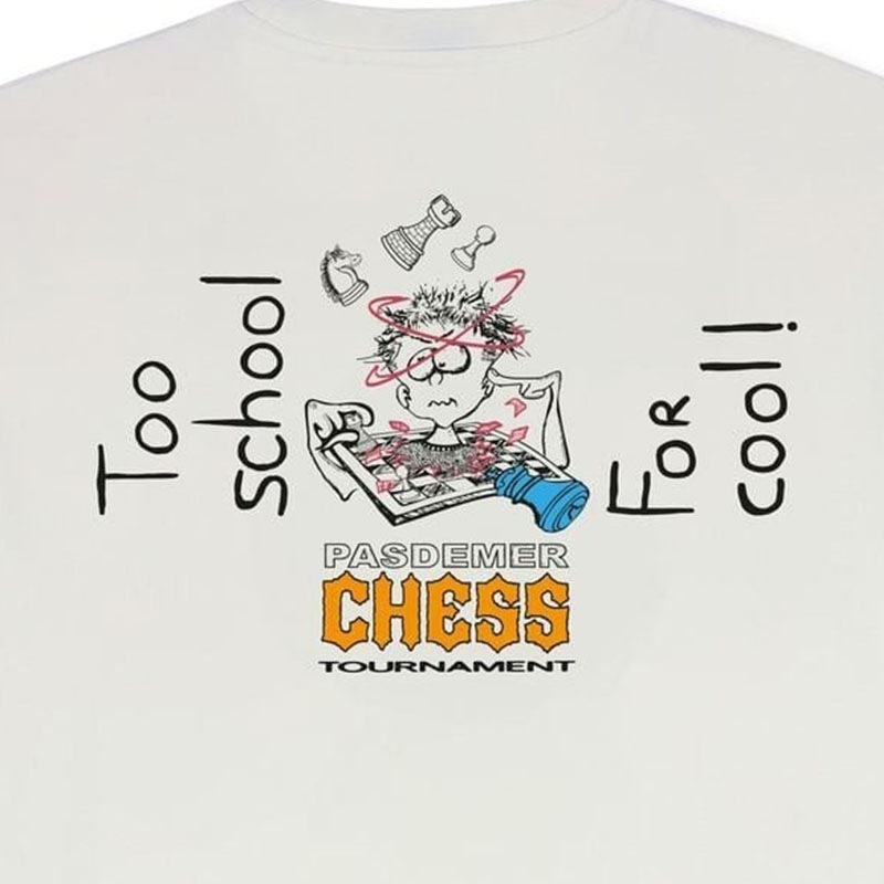 ��PAS DE MER/�ѥɥ����CHESS T-SHIRT T����� / WHITE