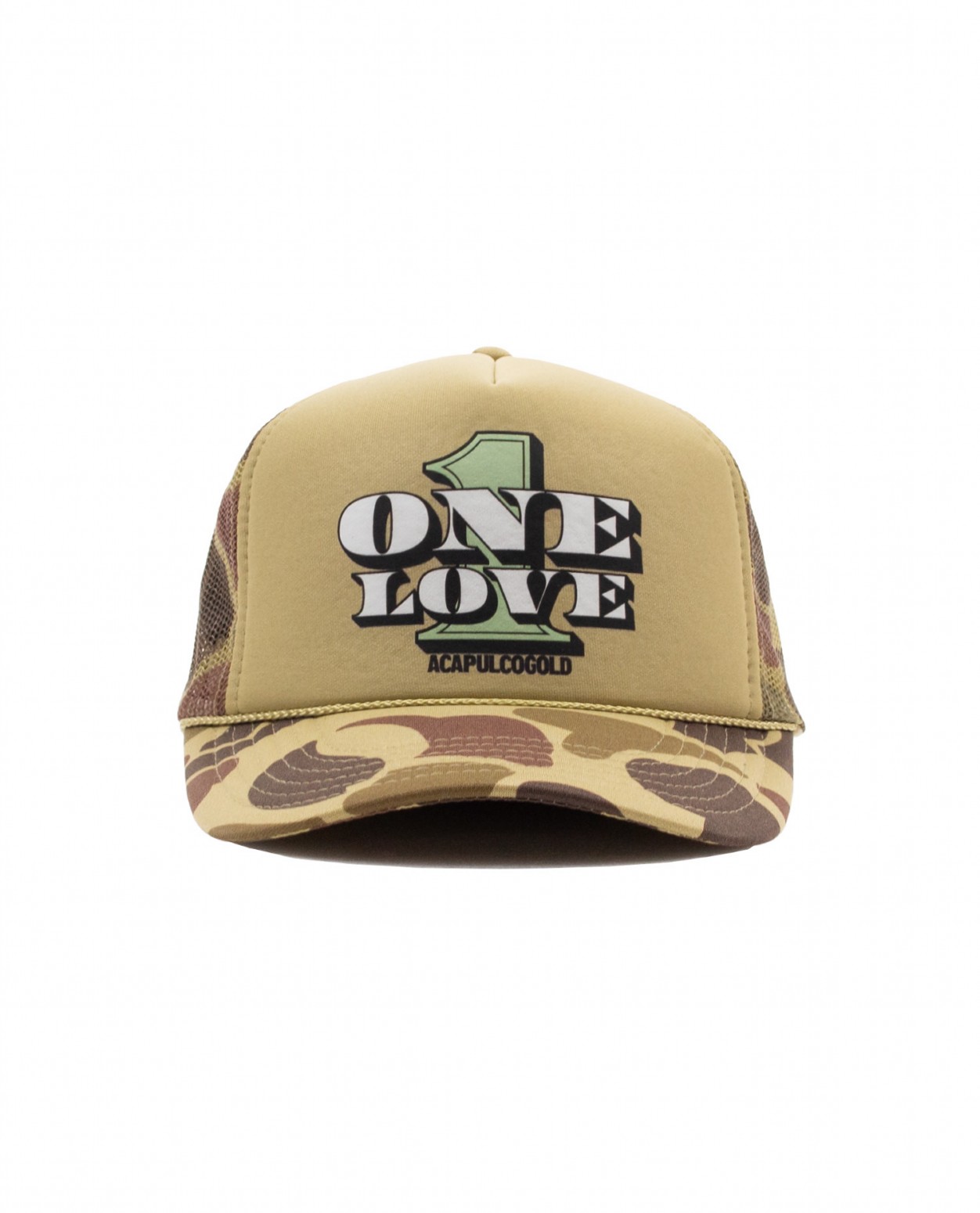 ��ACAPULCO GOLD/�����ץ륳 ������ɡ�ONE LOVE TRUCKER CAP ����å� / CAMO