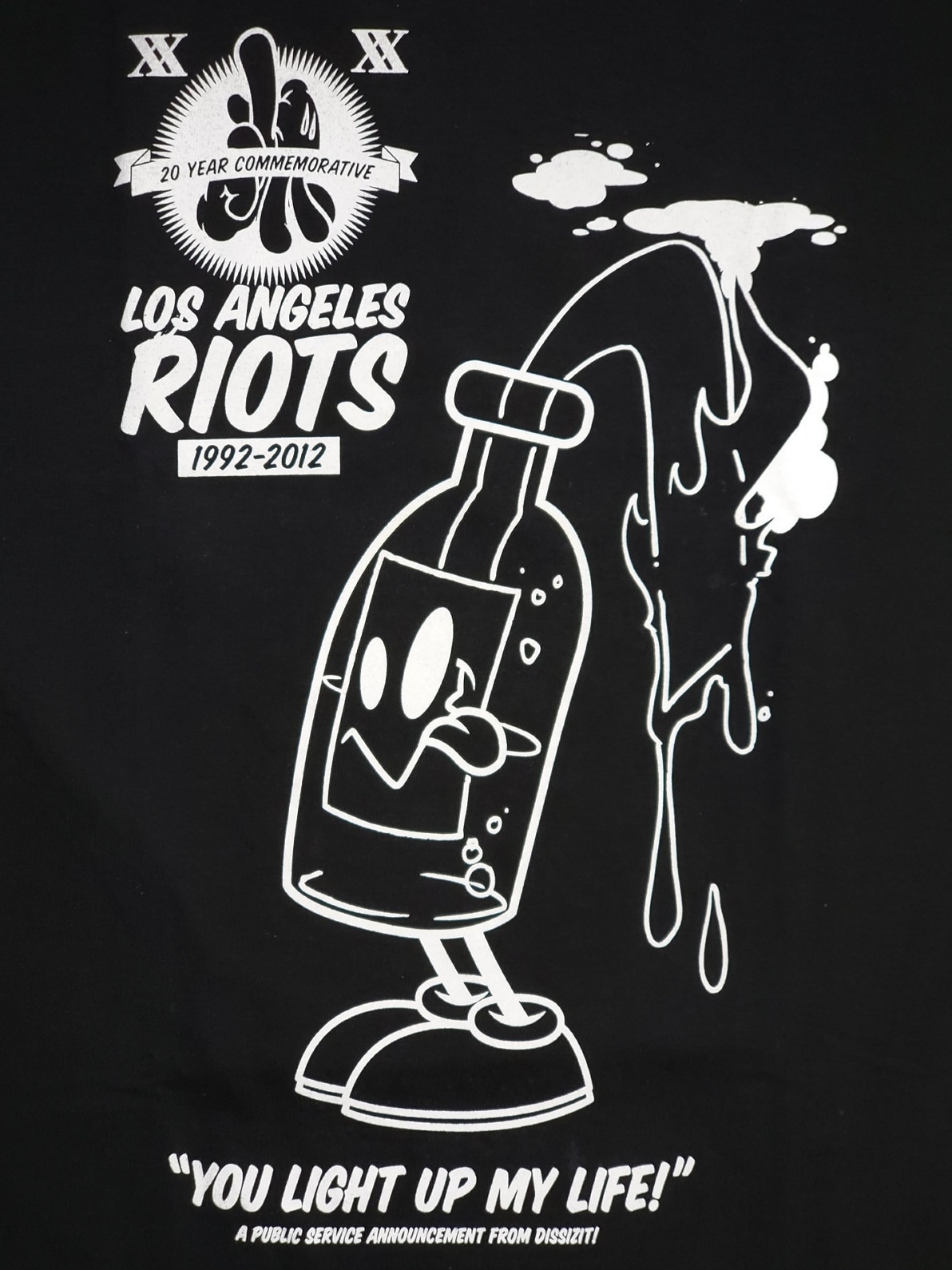 ��DISSIZIT/�ǥ����������åȡ�LITE ER UP TEE T����� / BLACK �֥�å�