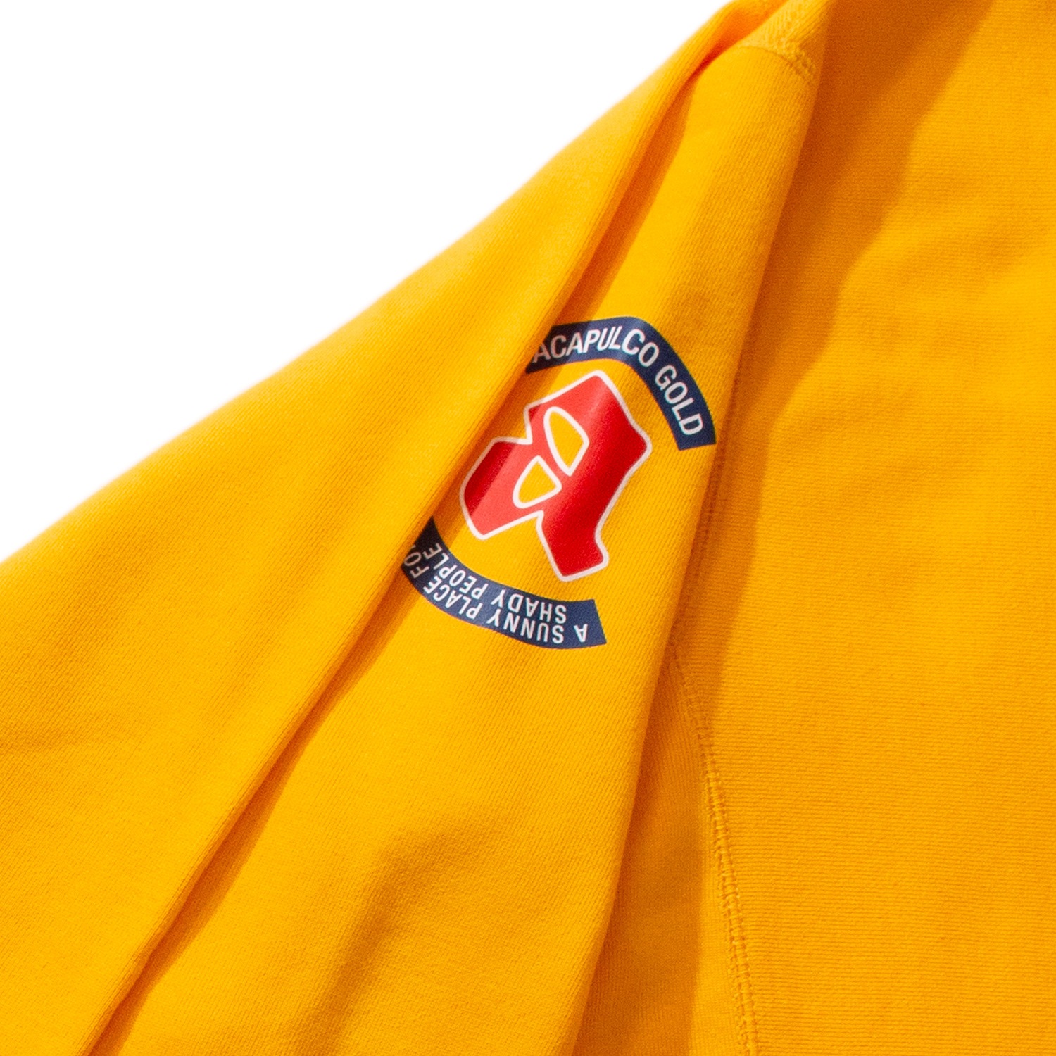 ��ACAPULCO GOLD/�����ץ륳 ������ɡ�APPLIQUE CREWNECK SWEATSHIRT ���롼�ͥå��������å� / YELLOW ��������