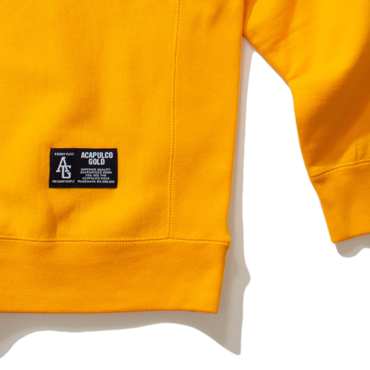 ��ACAPULCO GOLD/�����ץ륳 ������ɡ�APPLIQUE CREWNECK SWEATSHIRT ���롼�ͥå��������å� / YELLOW ��������