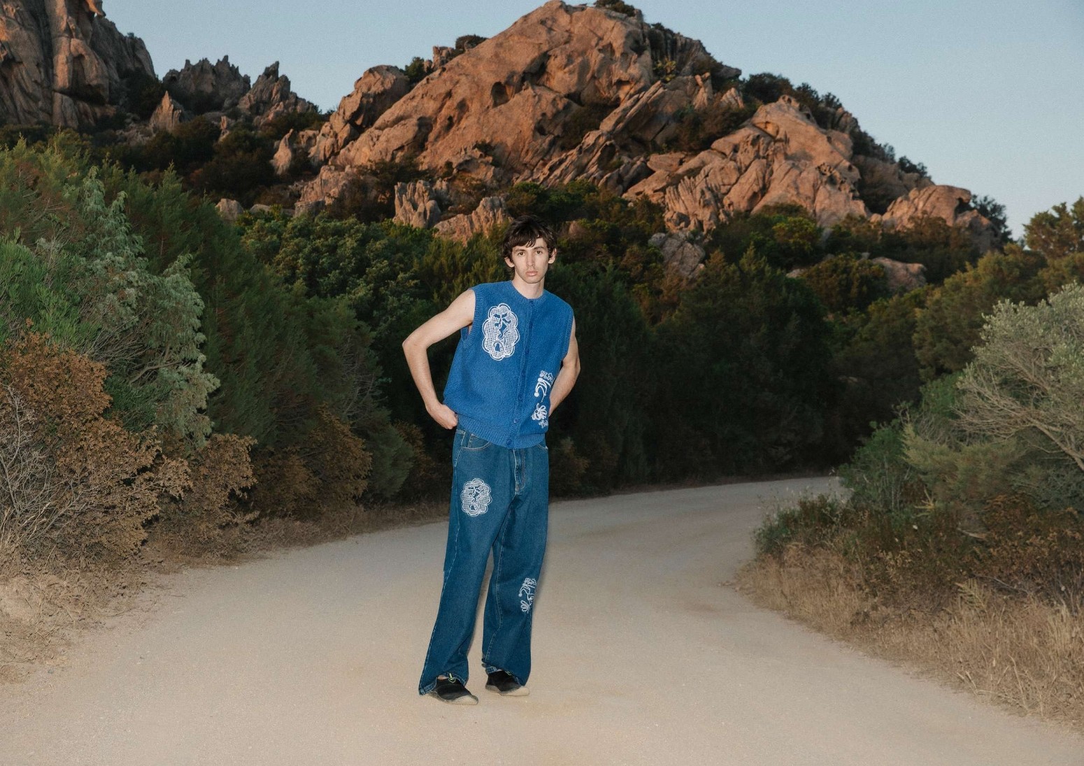 ��PAS DE MER/�ѥɥ����DOILY PANTS �ǥ˥�ѥ�� / BLUE