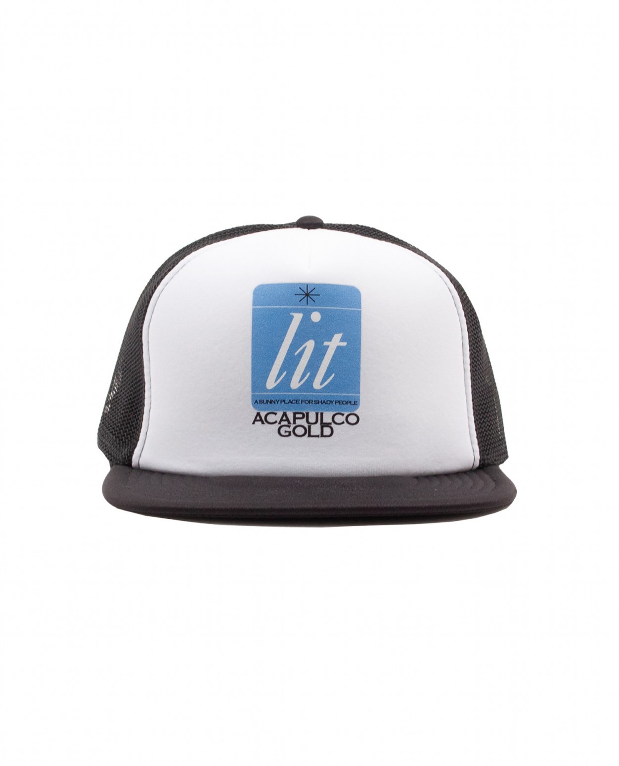 ��ACAPULCO GOLD/�����ץ륳 ������ɡ�LIT UP TRUCKER CAP ����å� / BLACK/WHITE