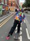 ��SEX SKATEBOARDS/���å����������ȥܡ��ɡ�DOG GUY BAGGY DENIM PANTS �ǥ˥�ѥ�� / BLACK