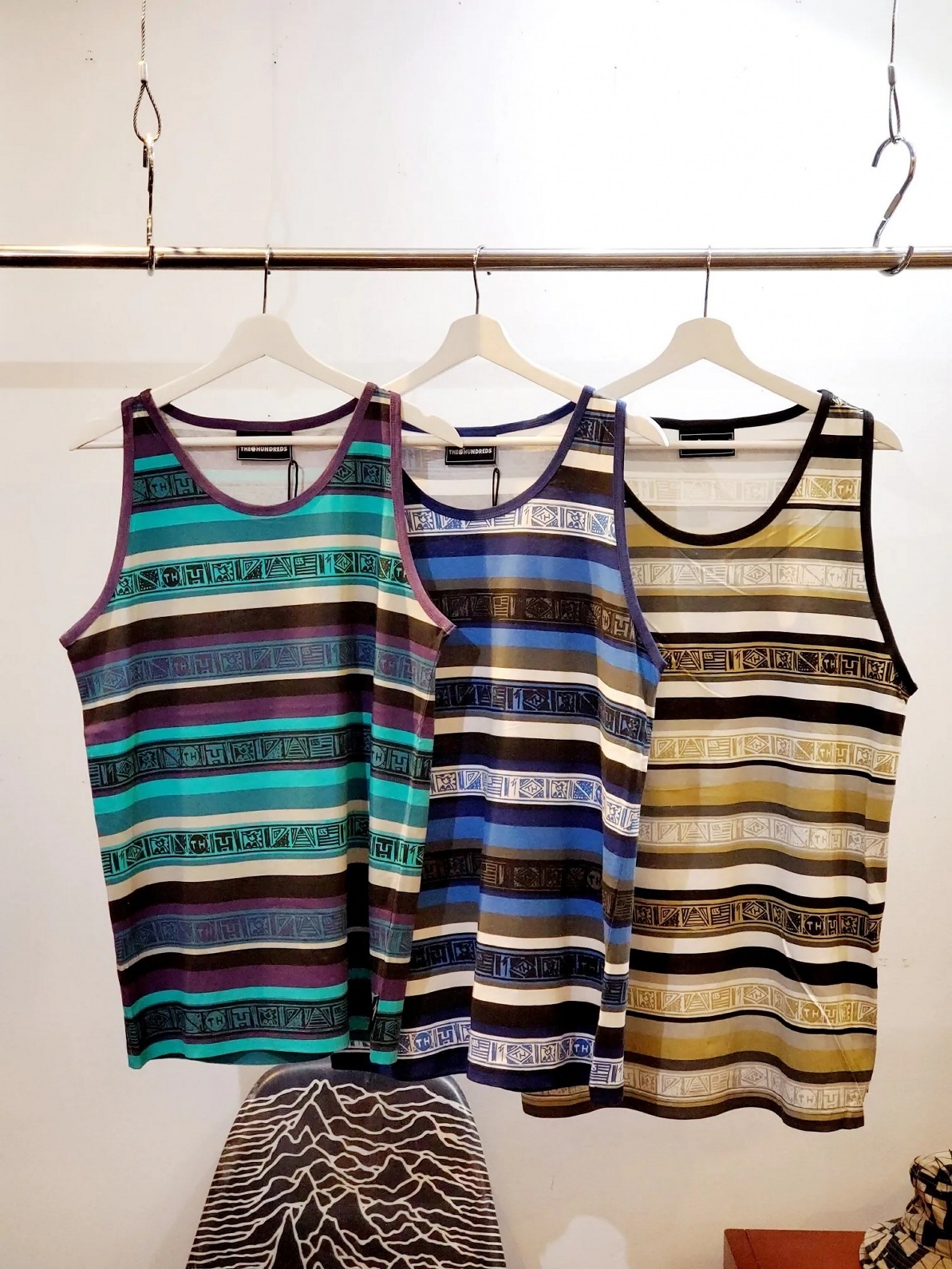 THE HUNDREDS/ϥɥåġTHREADS TANK 󥯥ȥå / BLUE/BLACK