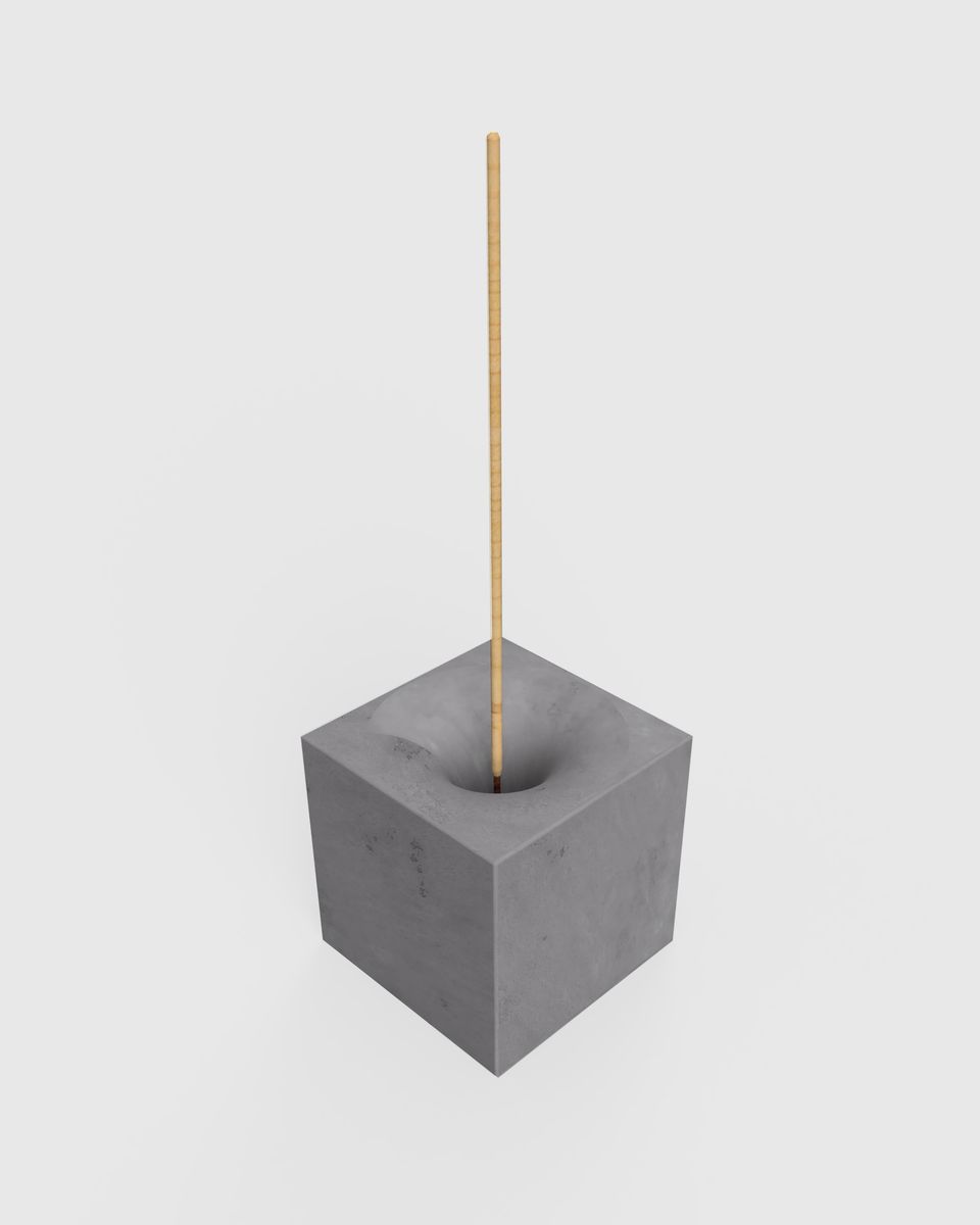 ��RAISED BY WOLVES/�쥤���ɥХ�����֥���CONCRETE INCENSE CUBE ���᥹����� / GRAY