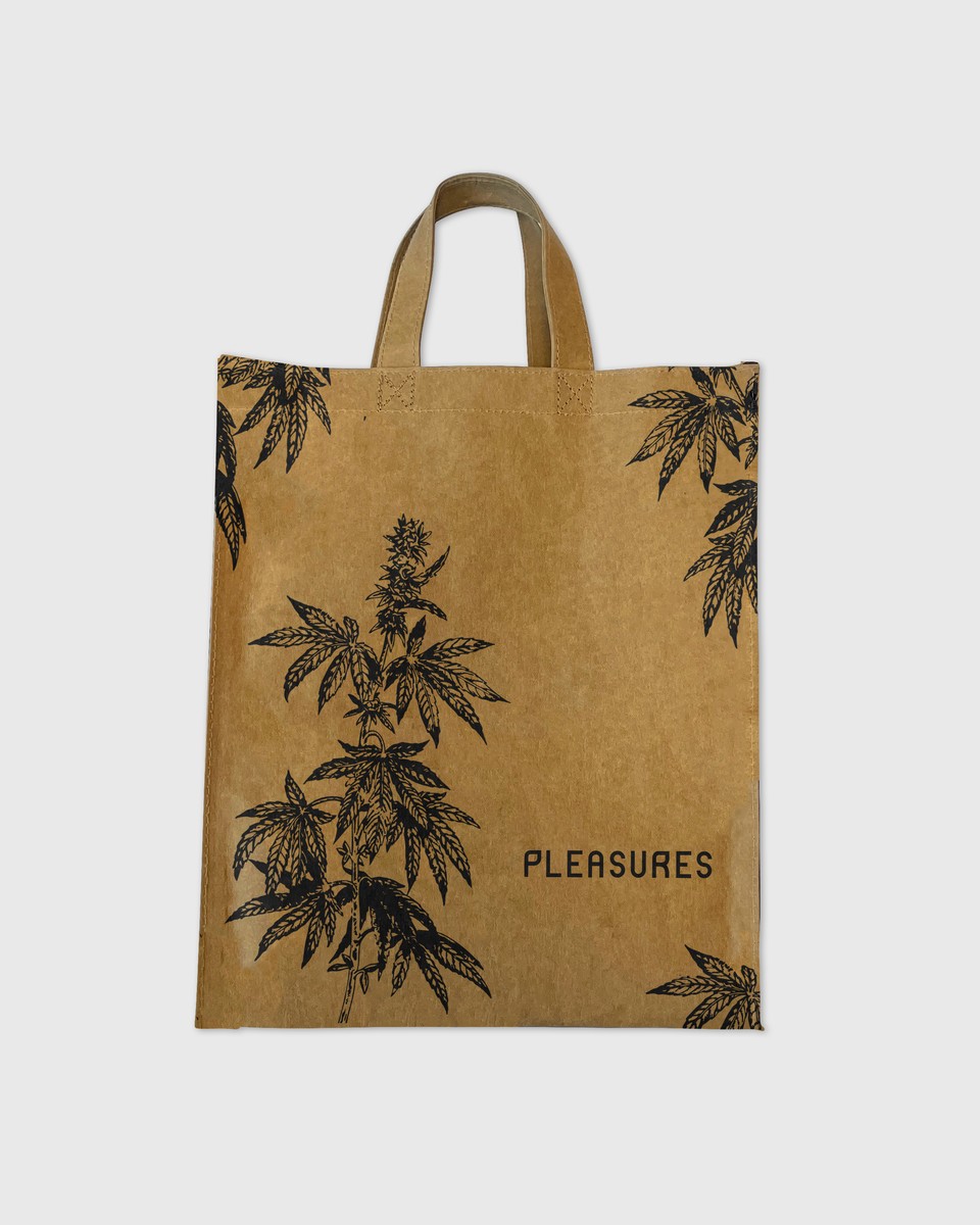 ��PLEASURES/�ץ쥸�㡼����LEAF WASHABLE KRAFT BAG �Хå� / NATURAL