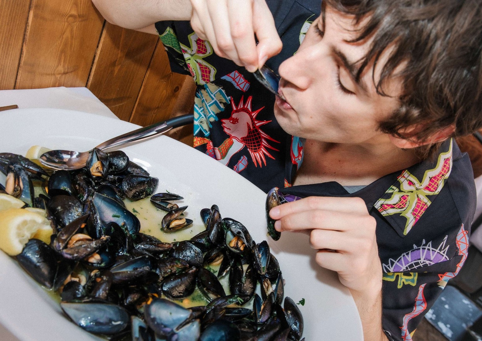 ��PAS DE MER/�ѥɥ����DOILY SHIRT Ⱦµ����� / MULTICOLOR