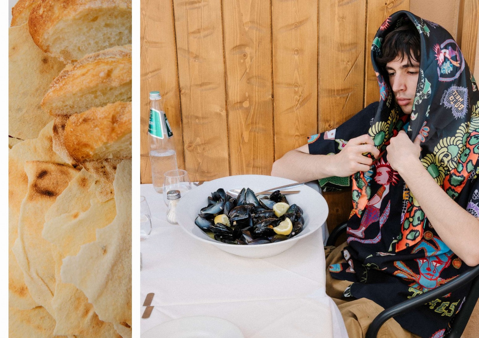 ��PAS DE MER/�ѥɥ����DOILY SHIRT Ⱦµ����� / MULTICOLOR