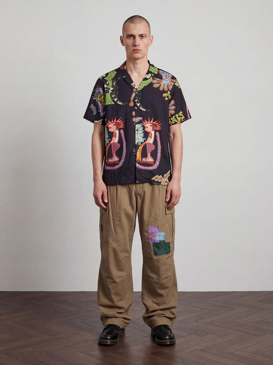 ��PAS DE MER/�ѥɥ����DOILY SHIRT Ⱦµ����� / MULTICOLOR