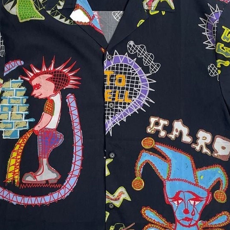 ��PAS DE MER/�ѥɥ����DOILY SHIRT Ⱦµ����� / MULTICOLOR