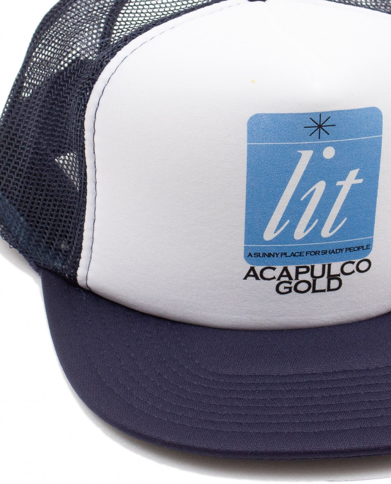 ��ACAPULCO GOLD/�����ץ륳 ������ɡ�LIT UP TRUCKER CAP ����å� / NAVY/WHITE