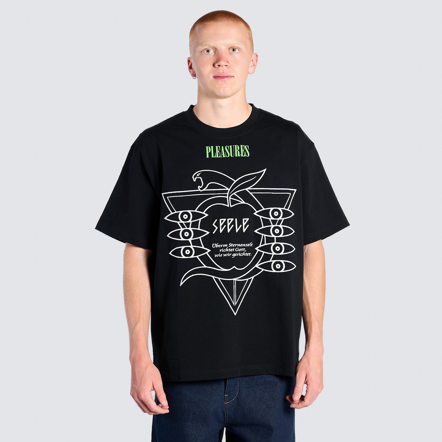 PLEASURES/ץ쥸㡼ߥ󥲥ꥪSEELE HEAVYWEIGHT SHIRT T / BLACK