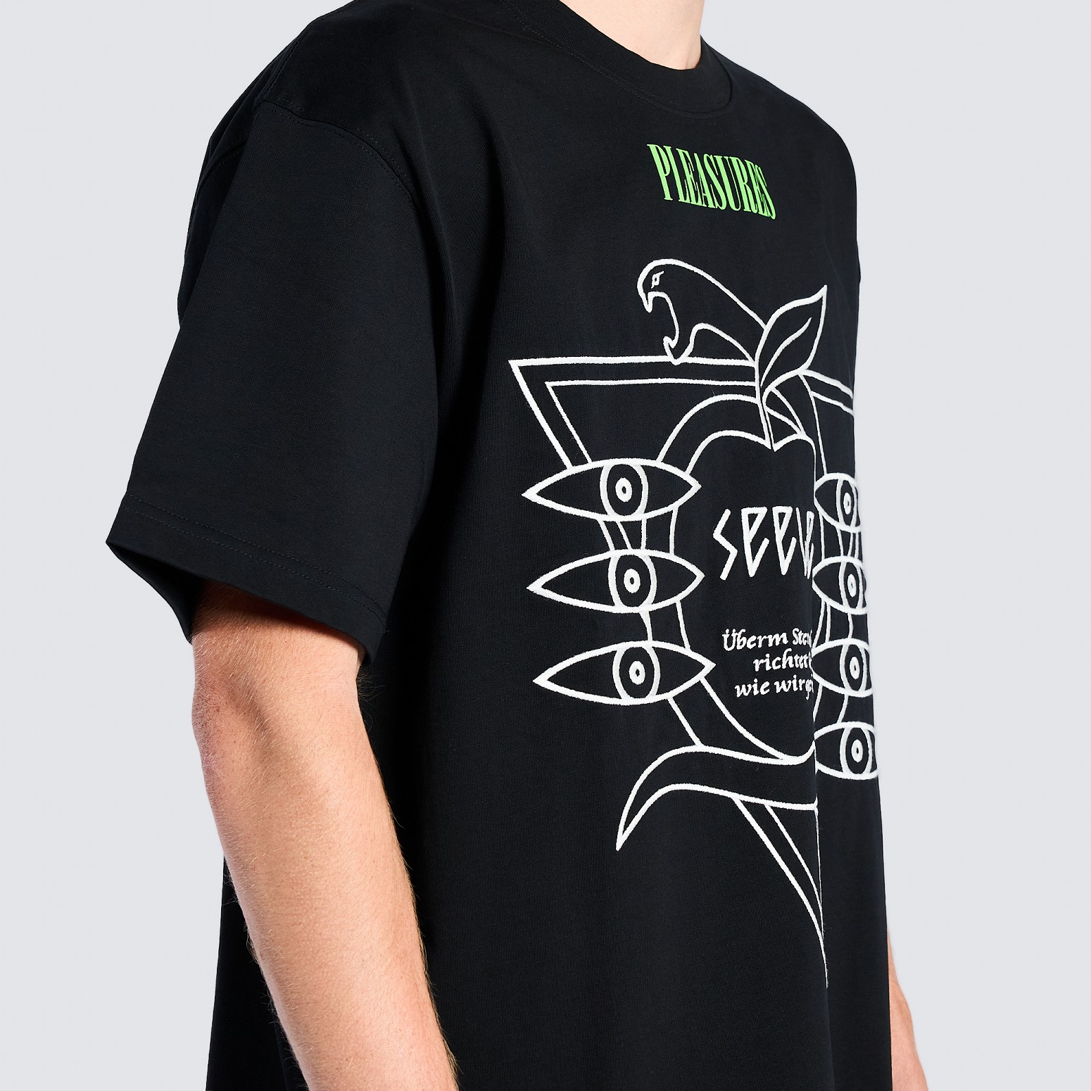 PLEASURES/ץ쥸㡼ߥ󥲥ꥪSEELE HEAVYWEIGHT SHIRT T / BLACK