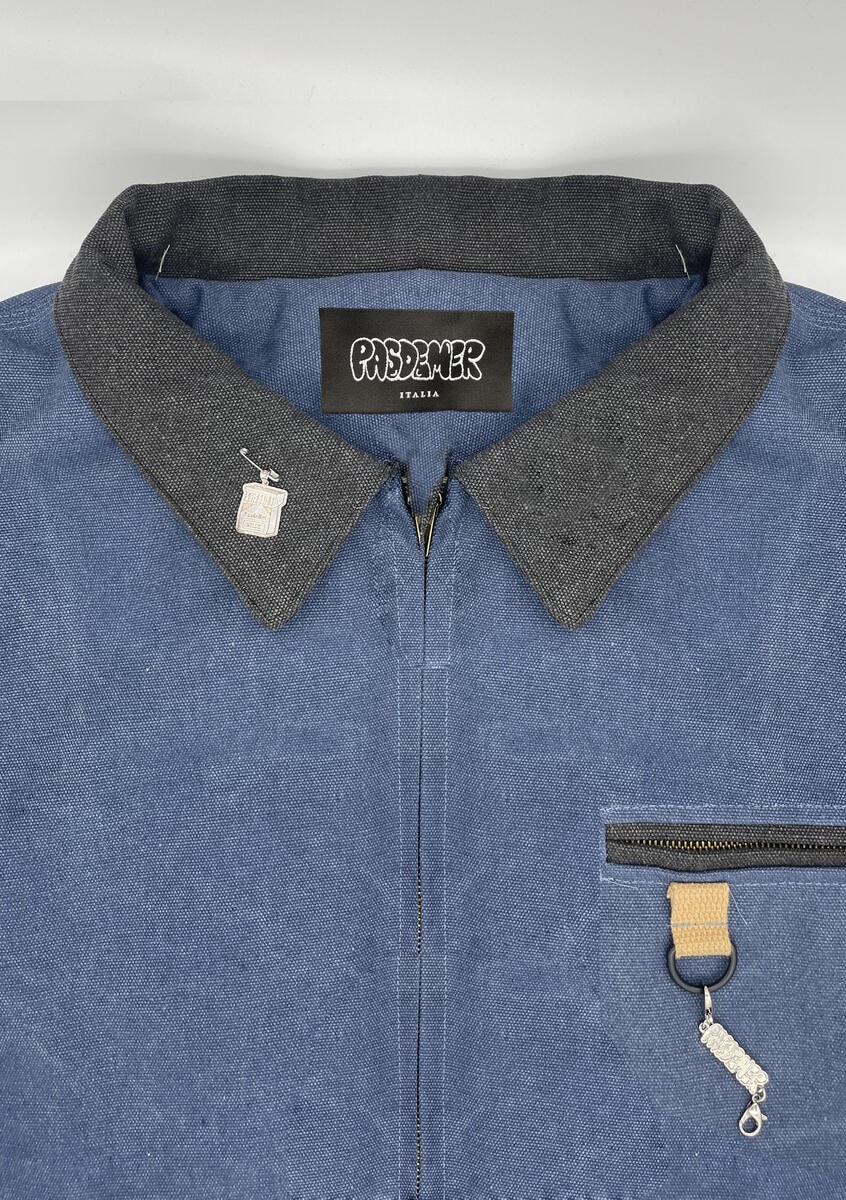 PAS DE MER/ѥɥSTONED ISLAND JACKET 㥱å / BLUE