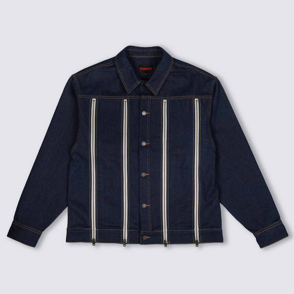 PLEASURES/ץ쥸㡼MILEAGE TRUCKER JACKET ȥå㥱å / RAW INDIGO