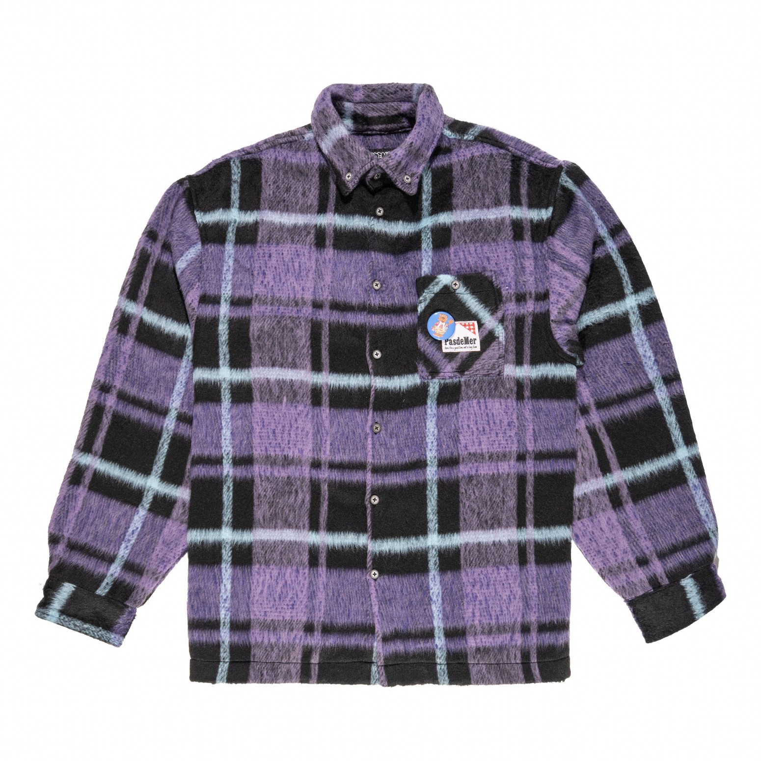 PAS DE MER/ѥɥNOT LONG TIME SHIRT Ĺµ / PURPLE/BLACK