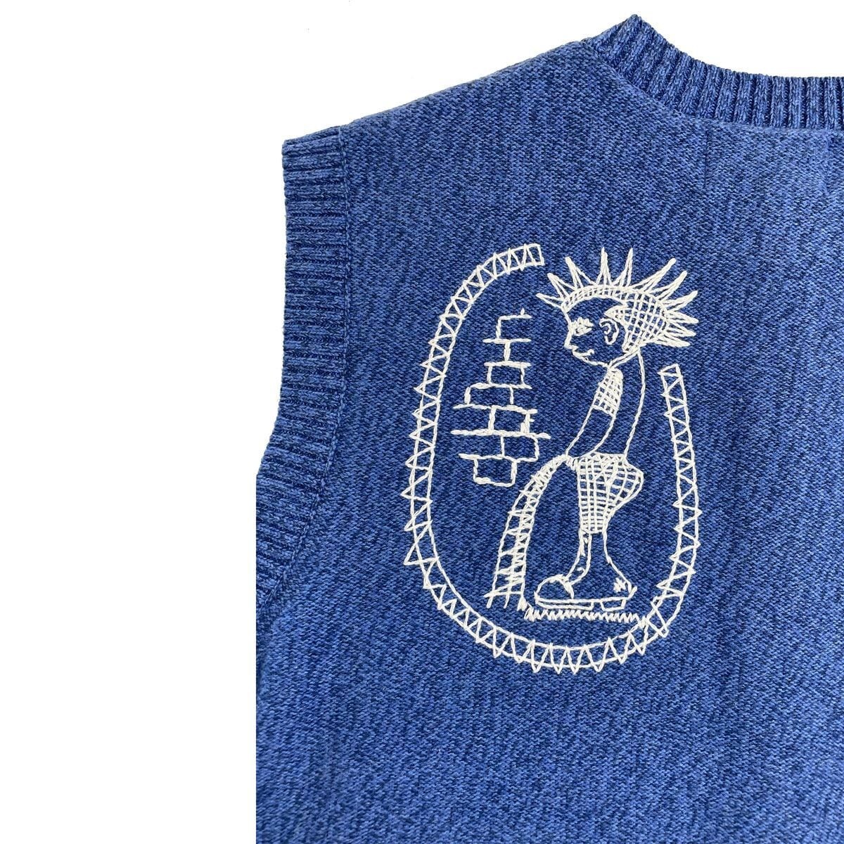��PAS DE MER/�ѥɥ����DOILY VEST �٥��� / BLUE