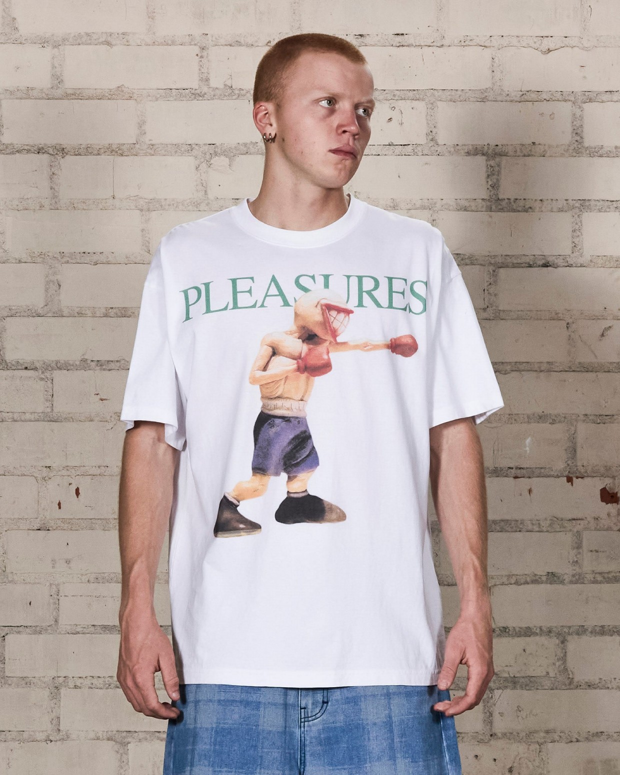 ��PLEASURES/�ץ쥸�㡼����PRIMUS��ANIMALS T-SHIRT T����� / WHITE