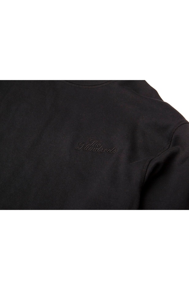 ��THE HUNDREDS/�����ϥ�ɥ�åġ�JADE CREWNECK / BLACK �֥�å� ��